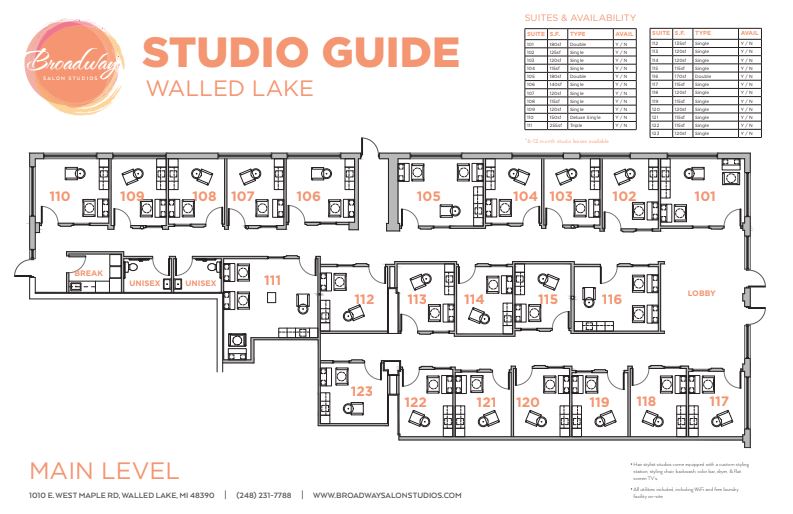 walled lake studio guide