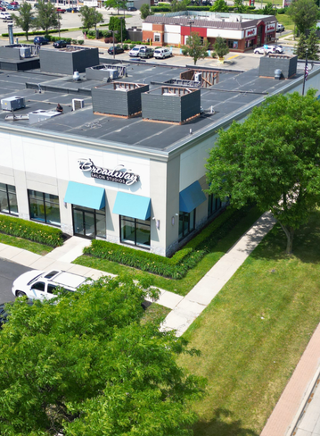 Exterior view of Broadway Salon Studios Walled Lake location in Michigan