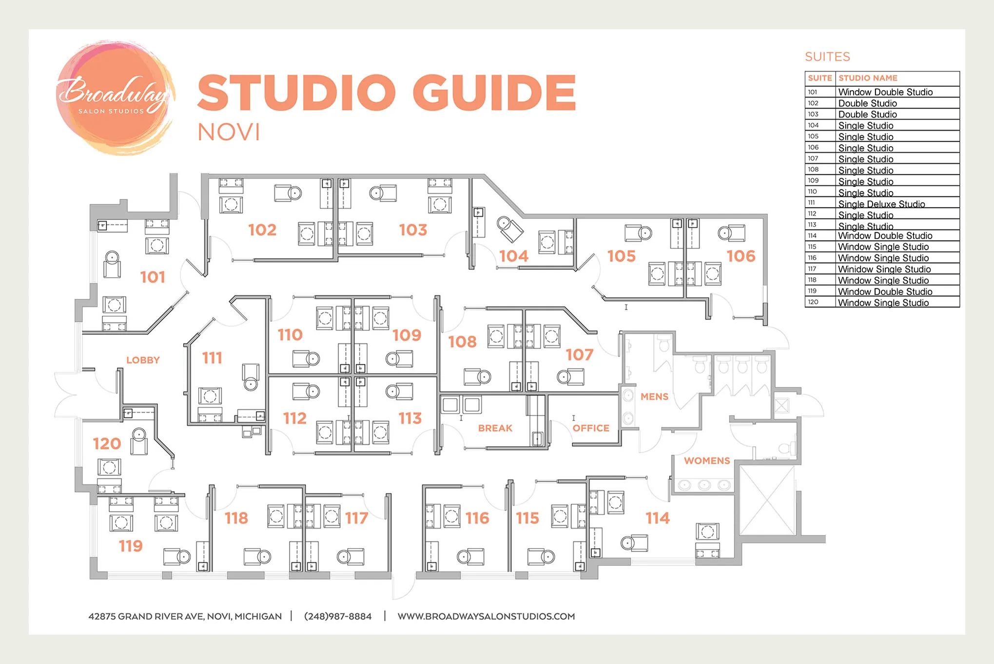 Floor Plan of Novi