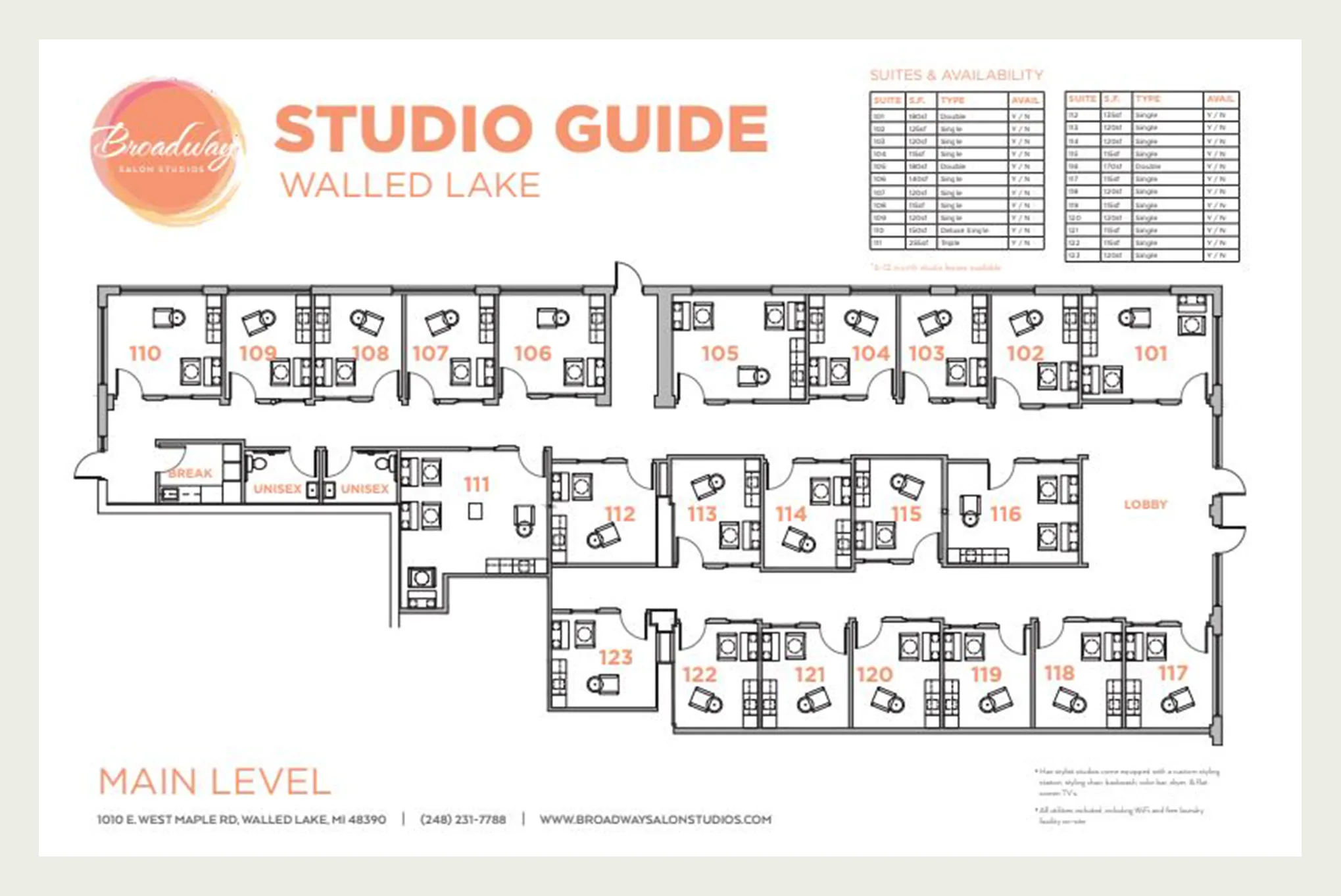 Floor Plan of Walled Lake