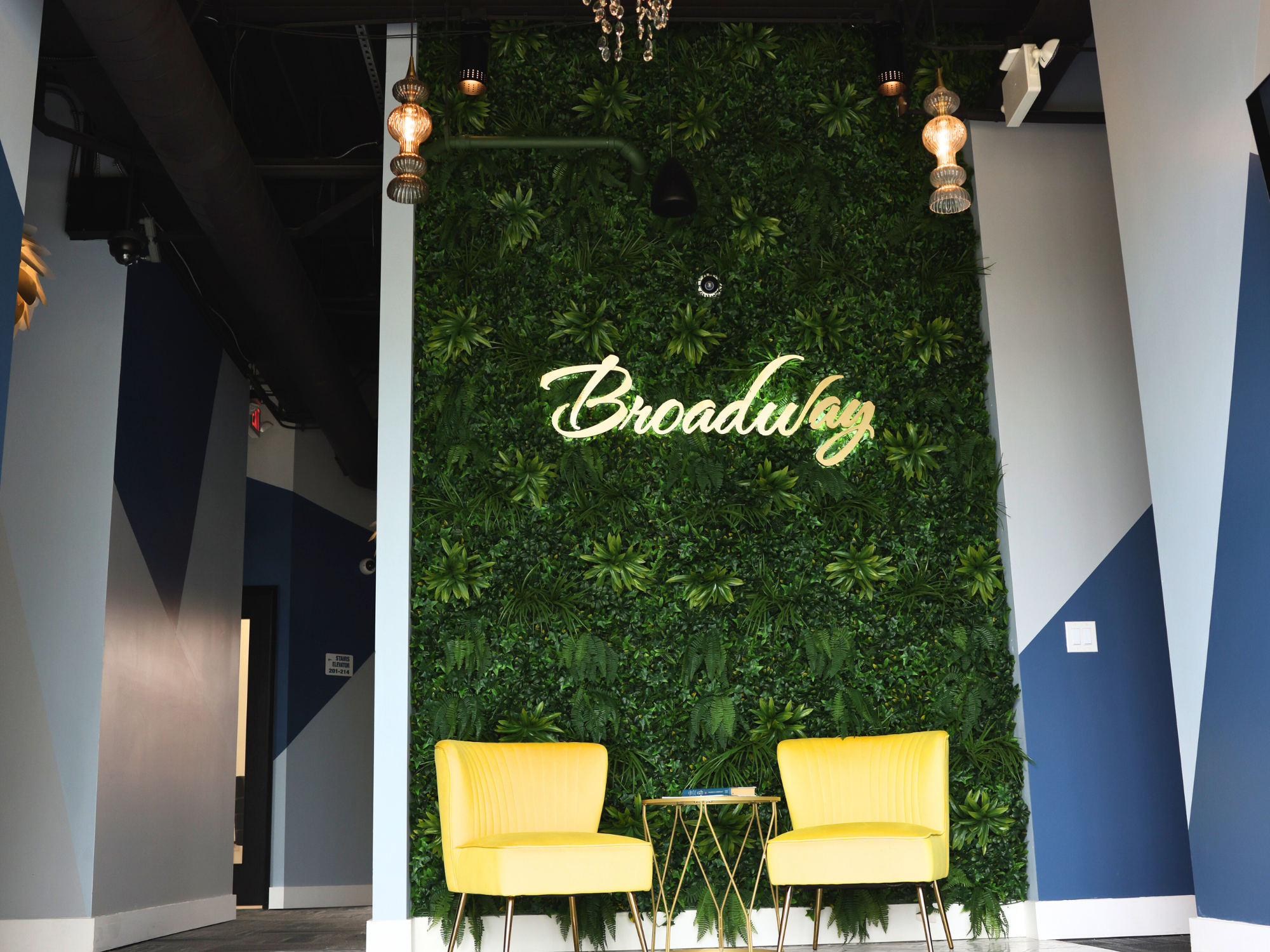 Clean and stylish hallway at Broadway Salon Studios Livonia