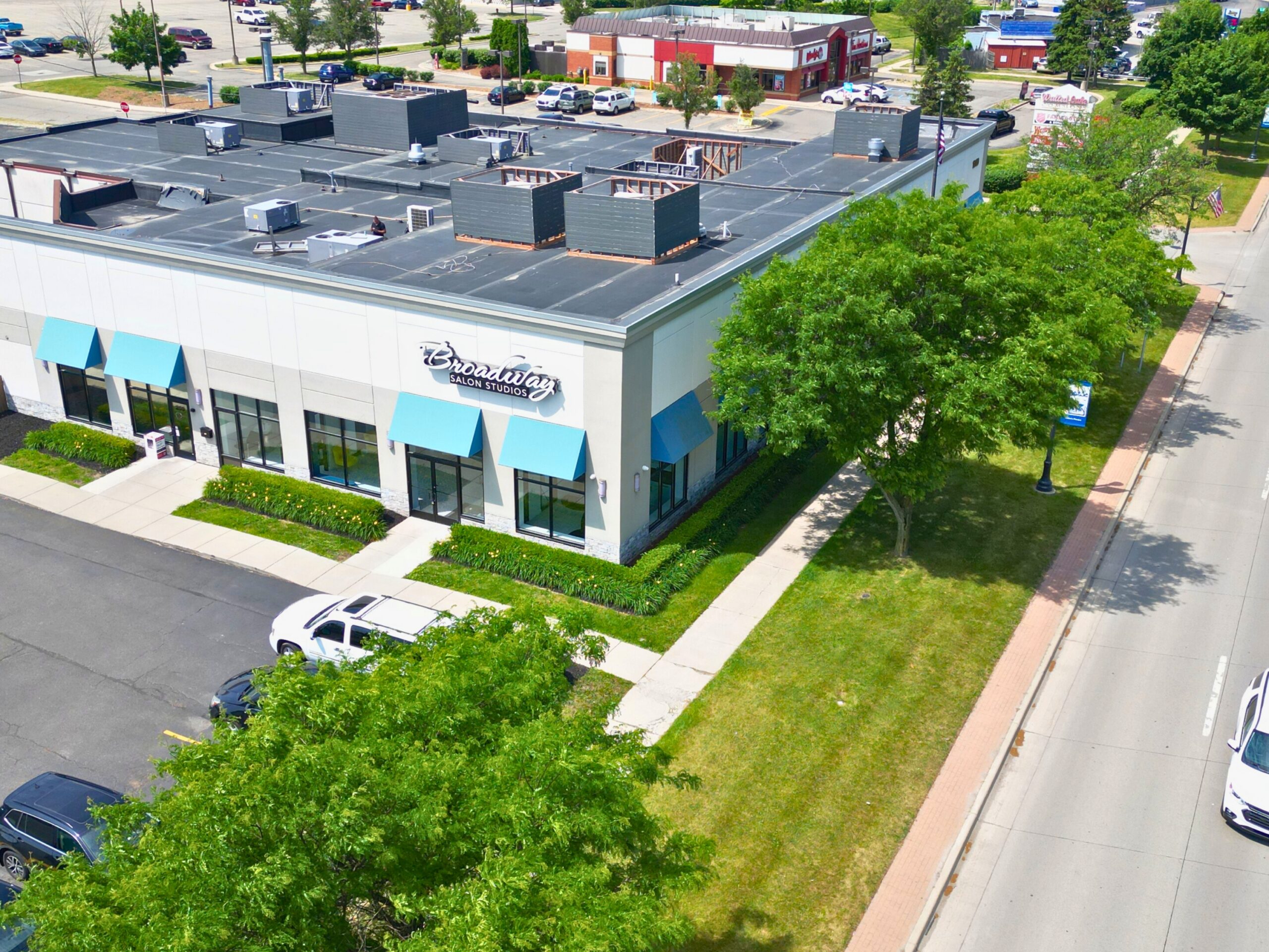 Exterior view of Broadway Salon Studios Walled Lake location in Michigan